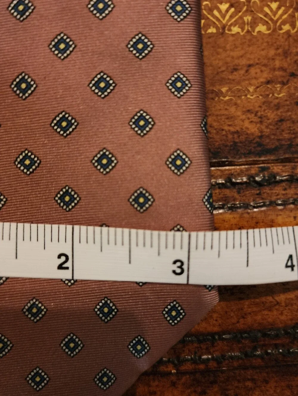 3pc Vintage Men’s Tie Lot ENVOY MANHATTAN Paisley Stripe Polyester Neckties